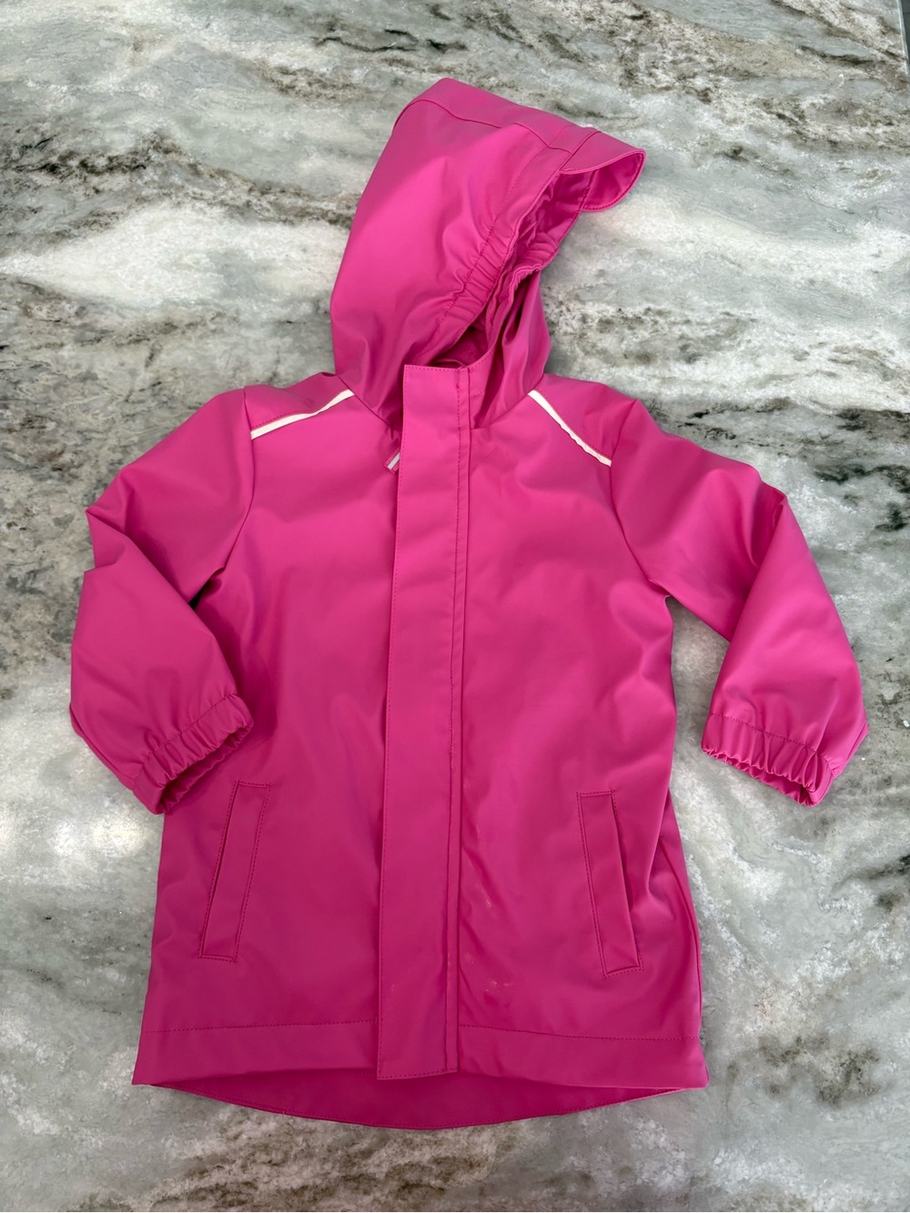 Toddler Girls Cat & Jack Waterproof Hooded Raincoat 2T - Pink